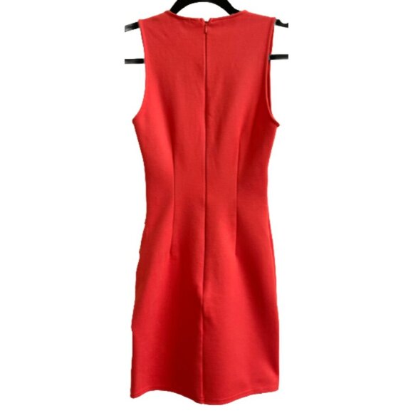 Superdown Skye Vibrant Orange Ruched Wrap Mini Dress REVOLVE Bodycon XS - Picture 6 of 12